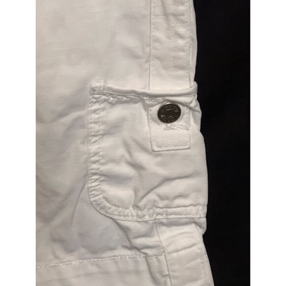J. Crew White Chino Capri Pants Size 4 Casual Womens Fit With Pockets & Drawstri - Picture 11 of 11